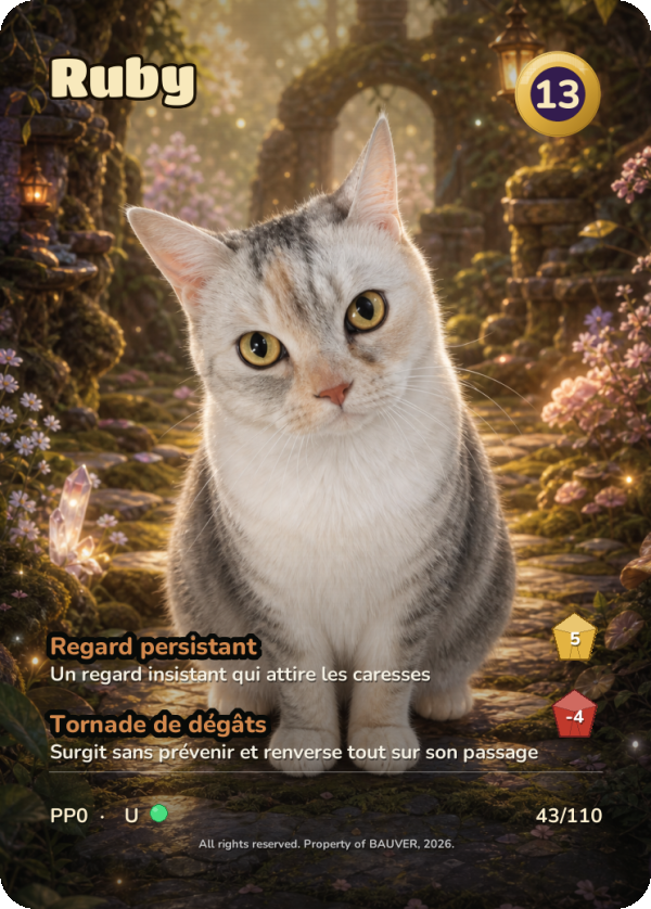 Card Ruby — Feline, Uncommon