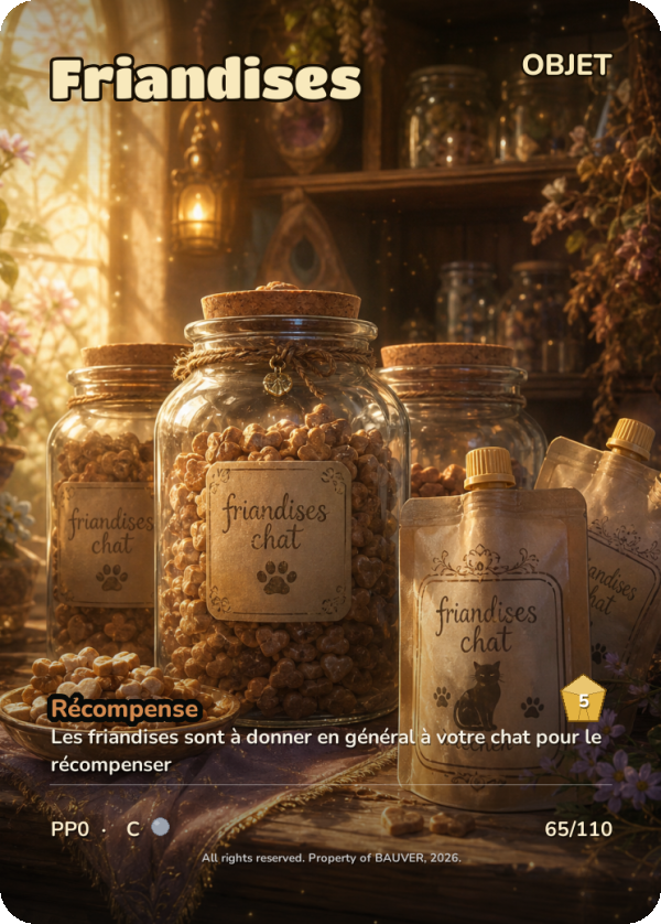 Carte Friandises — Objet, Commune